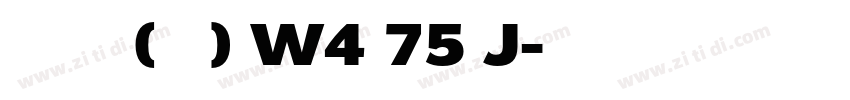 文悦后现代体 (须授权) W4 75 J字体转换